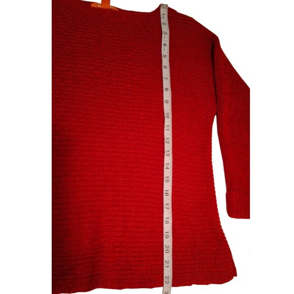Women's Joe Fresh Sweater, 3/4 Length Sleeve, Red, XS - Picture 10 of 11